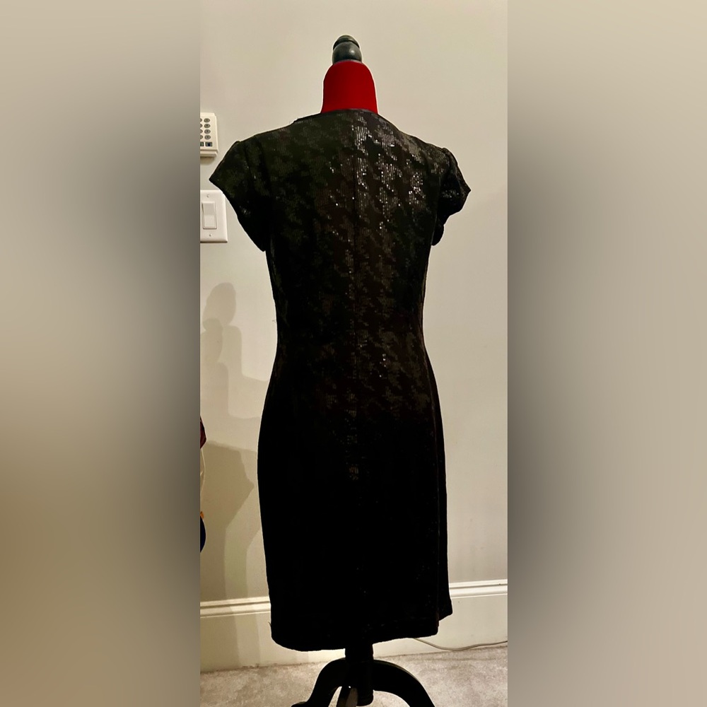 Black Sequinned Dress.